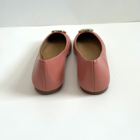 NIB Tory Burch Benton 2 Leather Ballet Flats - Size 7.5, Color: Tramonto/Gold - Picture 8 of 10